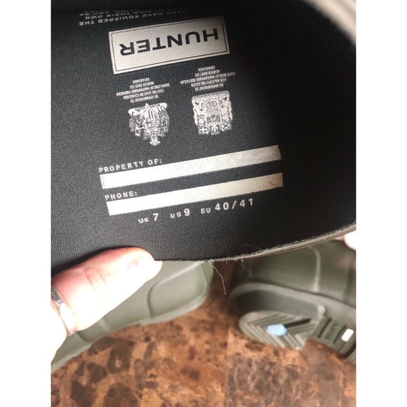 NWOT Women’s Hunter green tall rain boot - Picture 5 of 6